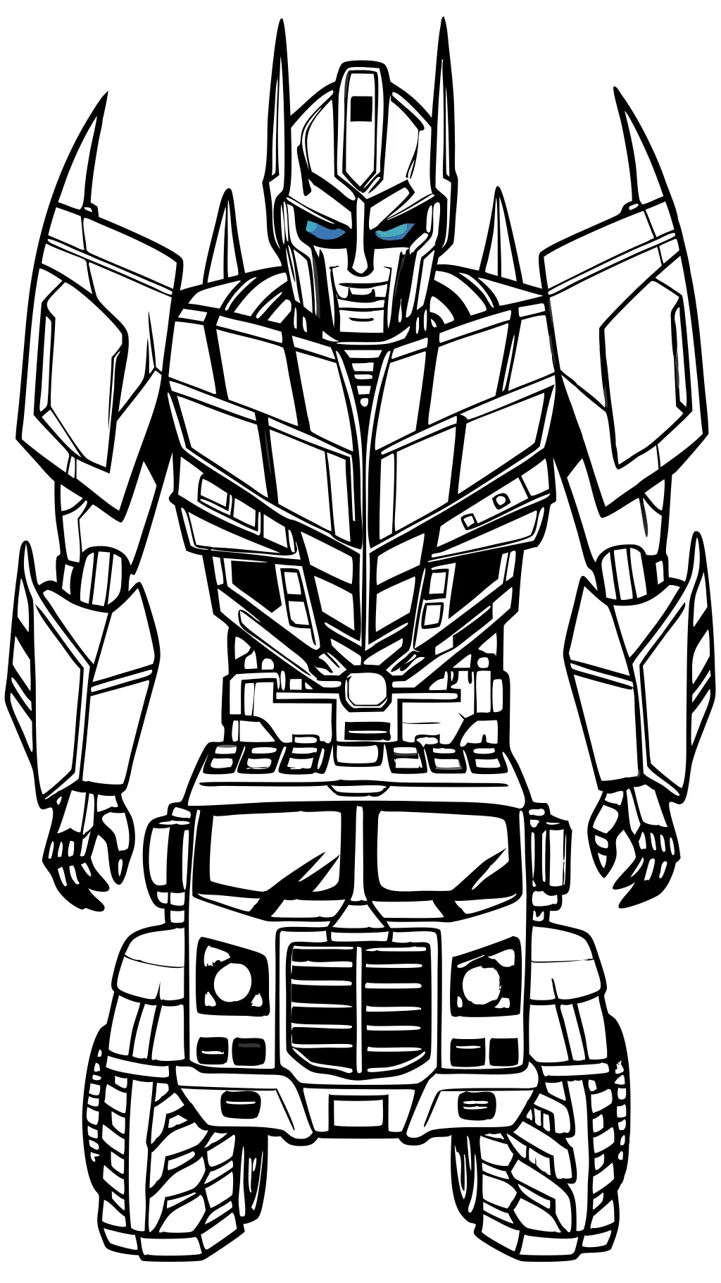 coloriage Optimus Prime